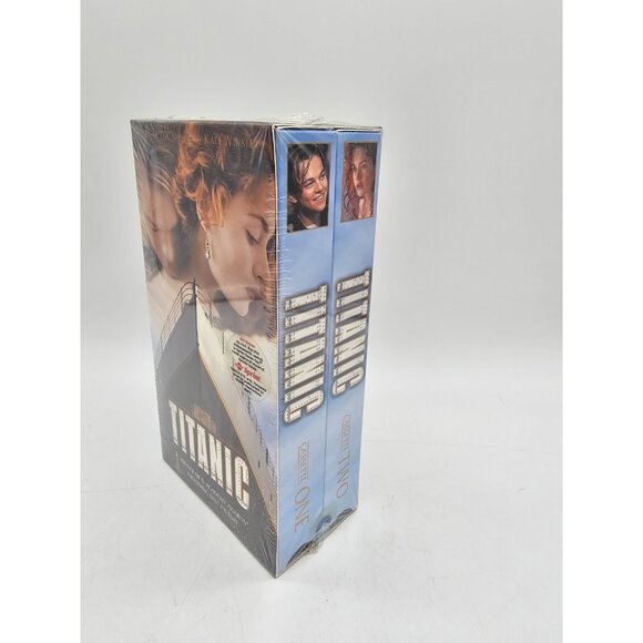Titanic 1998 VHS Cassette Tapes New Sealed Kate Winslet  Leonardo Dicaprio - Picture 2 of 8